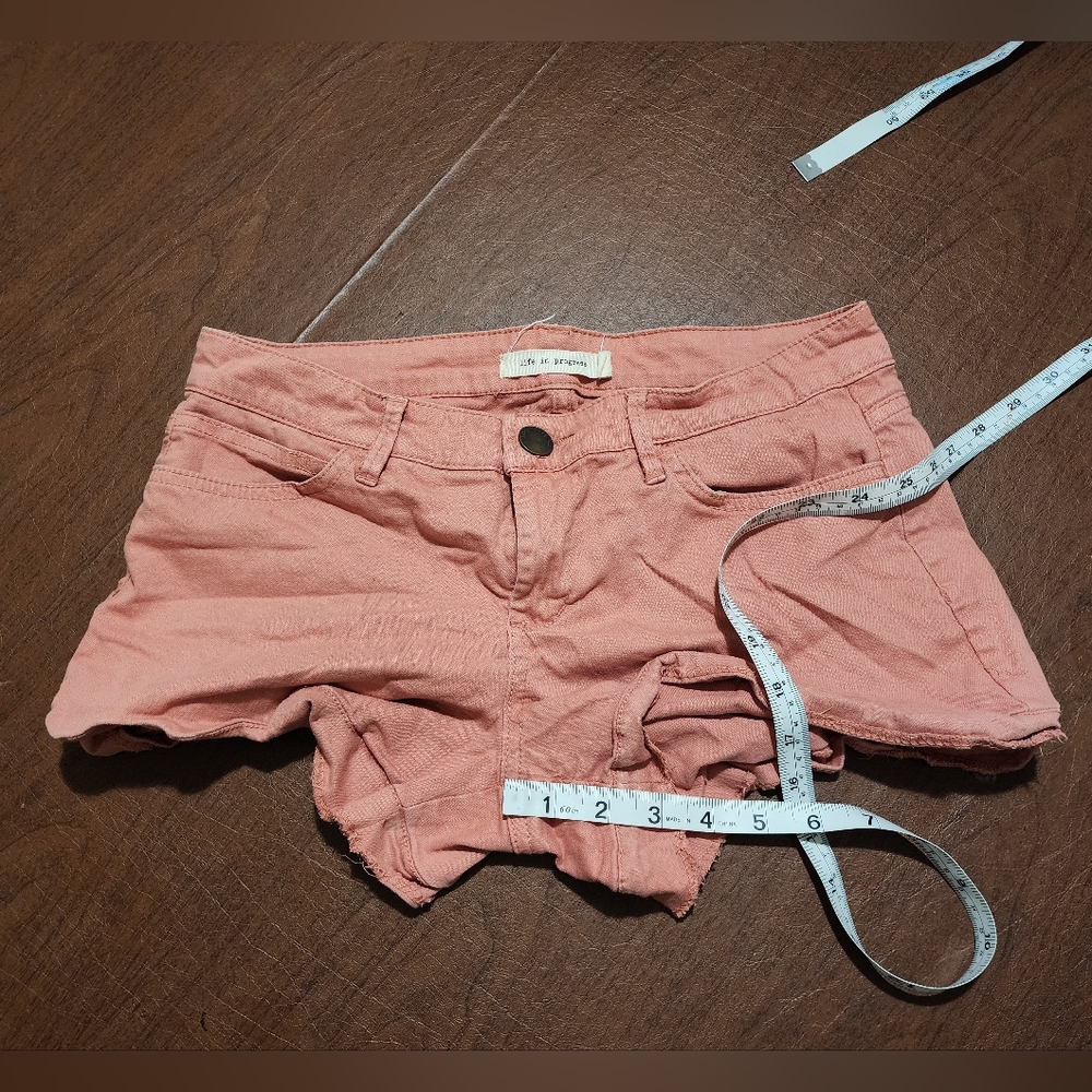 Life in Progress Coral Jean Shorts